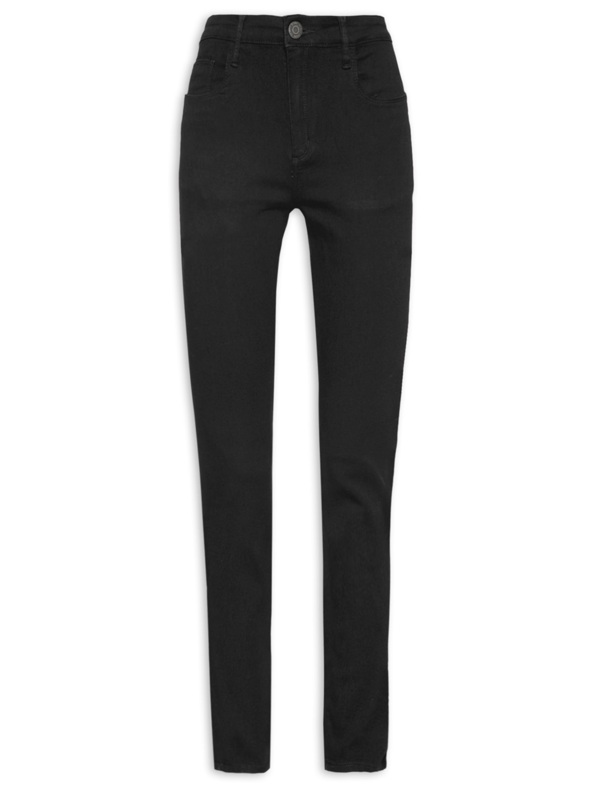 Calça Feminina Jeans Skinny Basic High - Preto