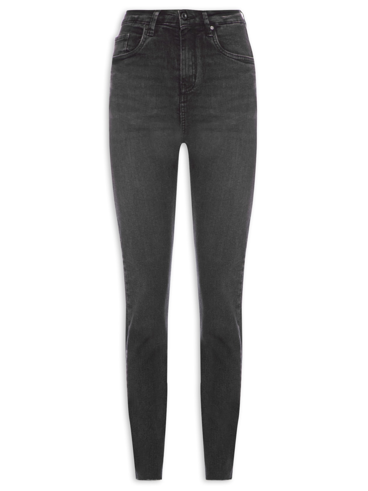 Calça Feminina Jeans Skinny Basic High - Preto
