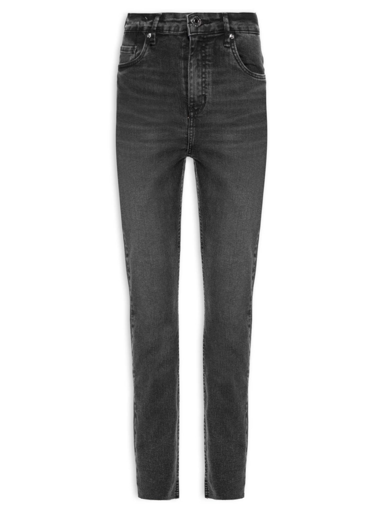 Calça Feminina Jeans Skinny Basic High - Preto