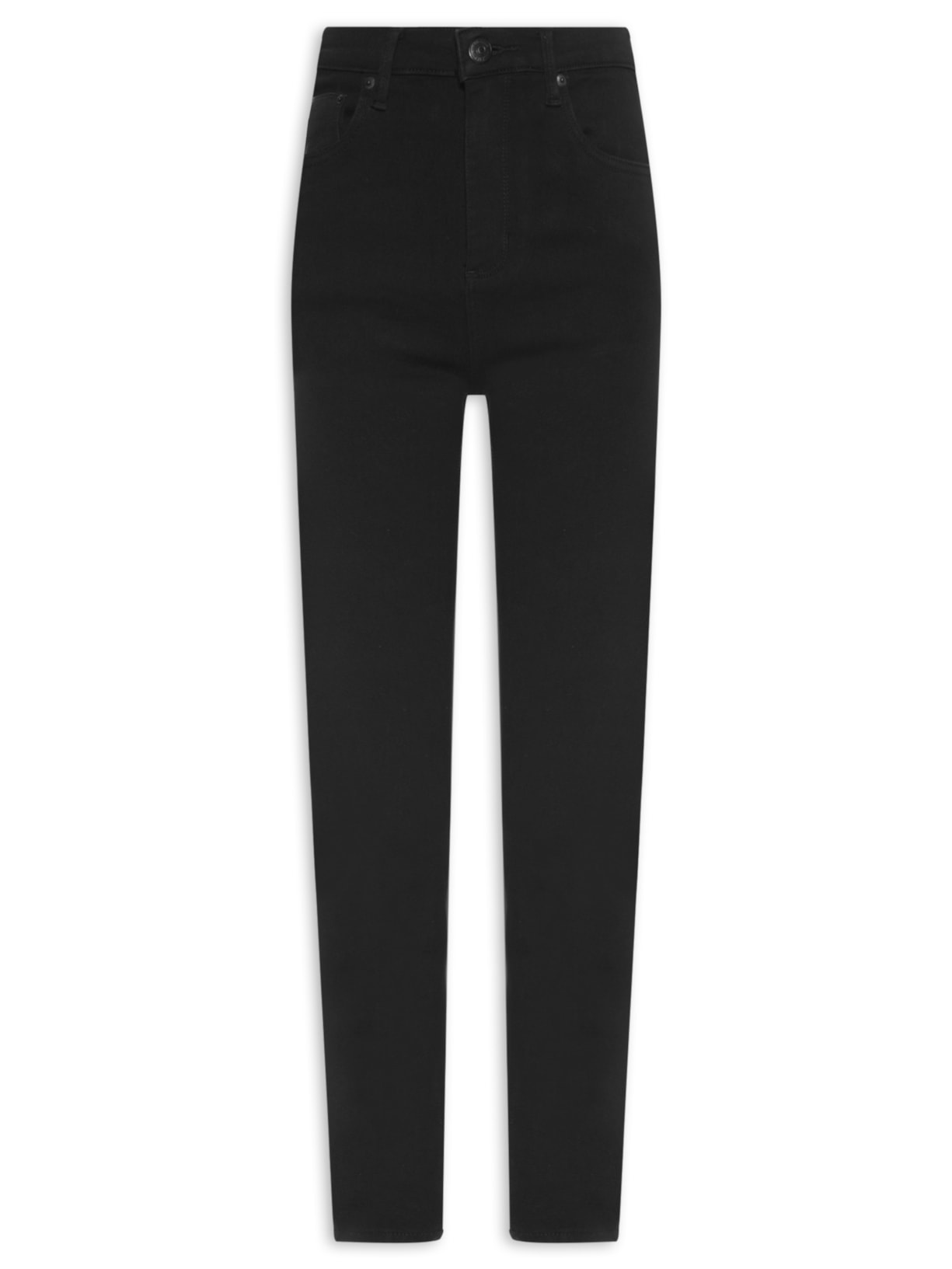Calça Feminina Jeans Skinny Basic High - Preto