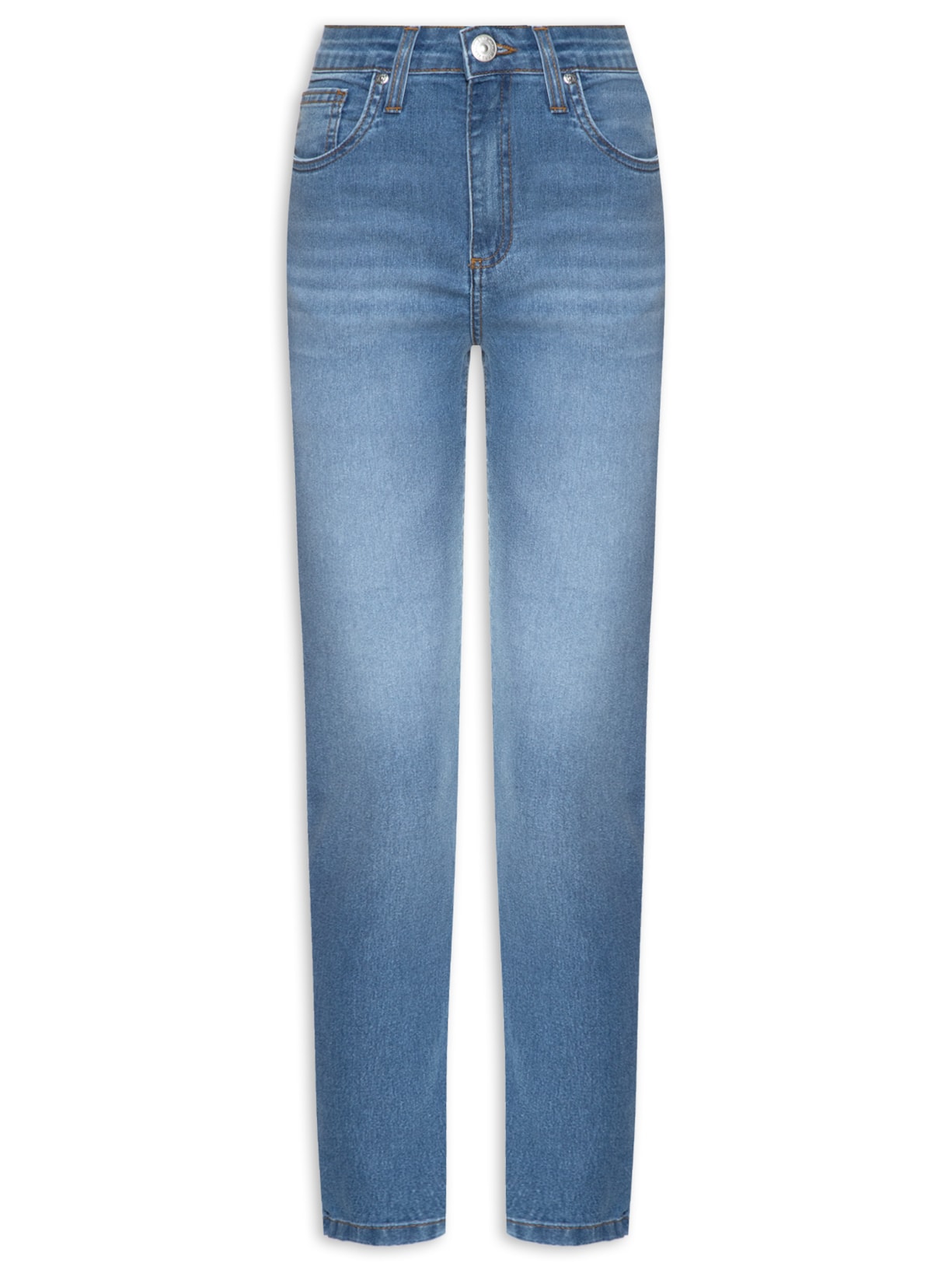 Calça Feminina Jeans Skinny Basic Midi Stonede - Azul