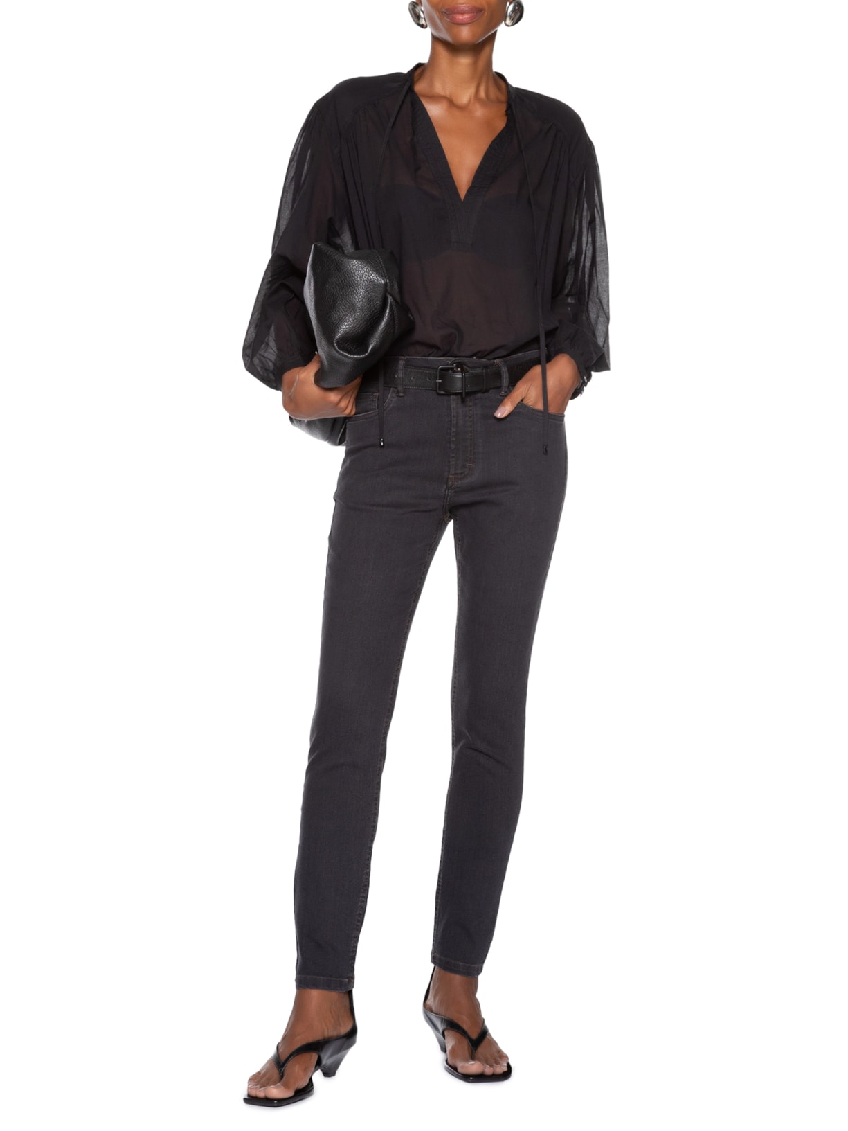 Calça Feminina Jeans Skinny Basic Preto Animale