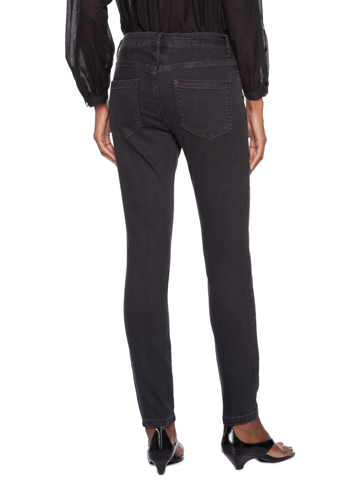 Calça Feminina Jeans Skinny Basic Preto Animale