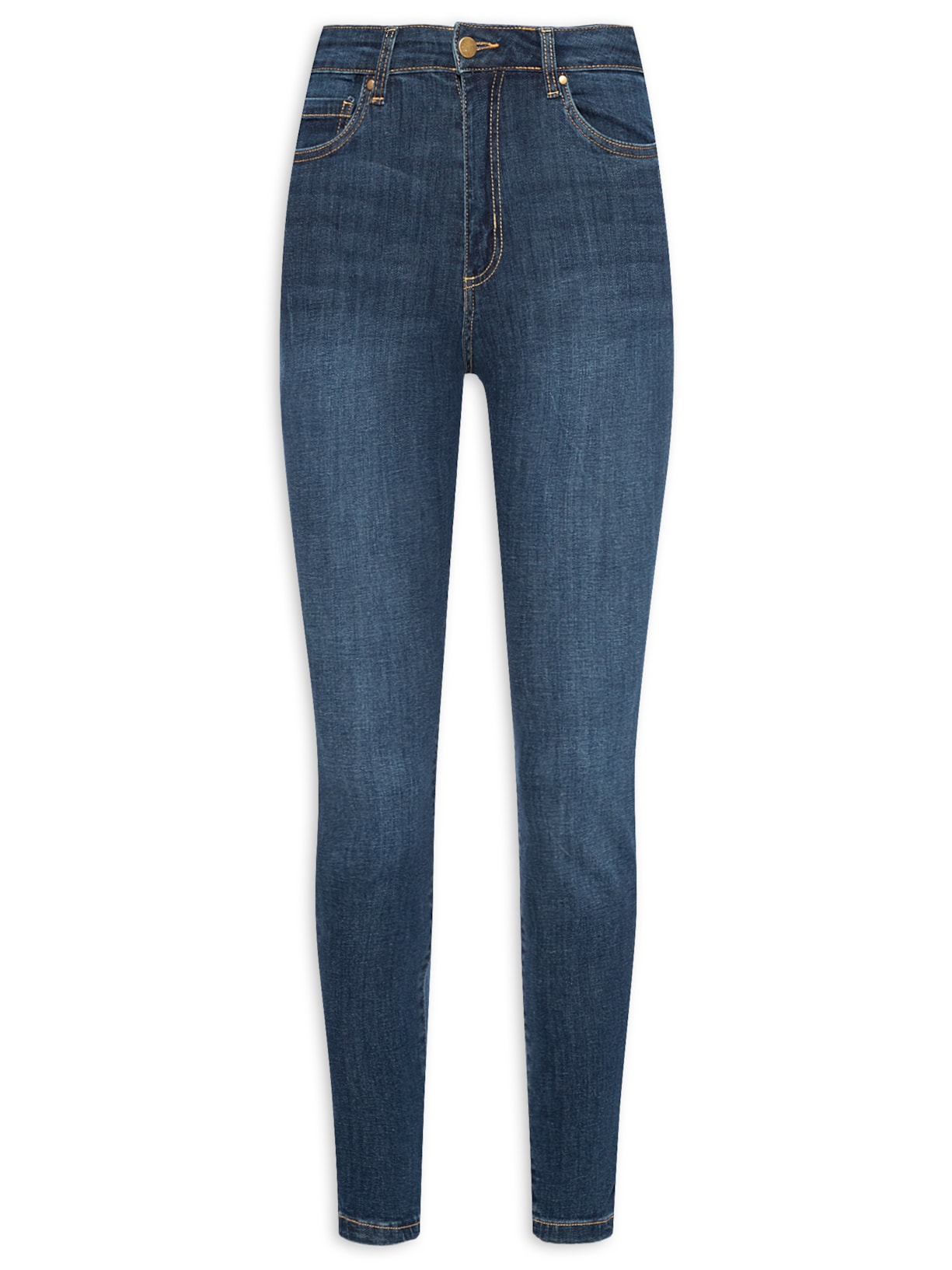 Calça Feminina Jeans Skinny Básica - Azul