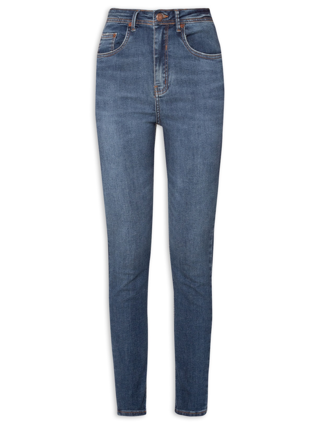 Calça Feminina Jeans Skinny High Power - Azul