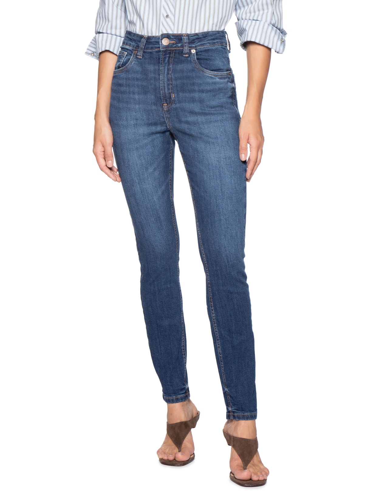 Calça Feminina Jeans Skinny Londres New Basic – Azul Animale Jeans
