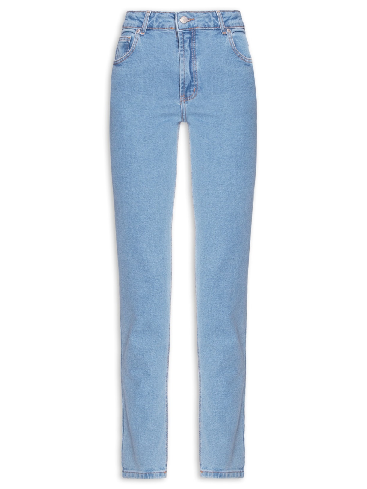 Calça Feminina Jeans Skinny Média - Azul