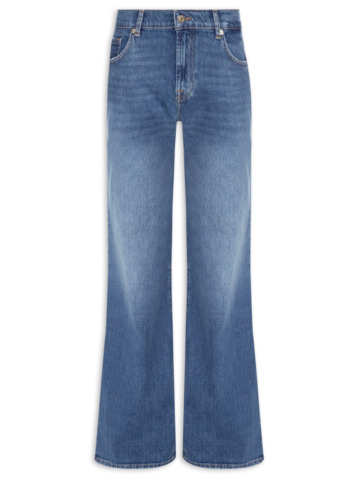 Calça Feminina Jeans Spencer Flare Explorer Azul 7 For All Mankind