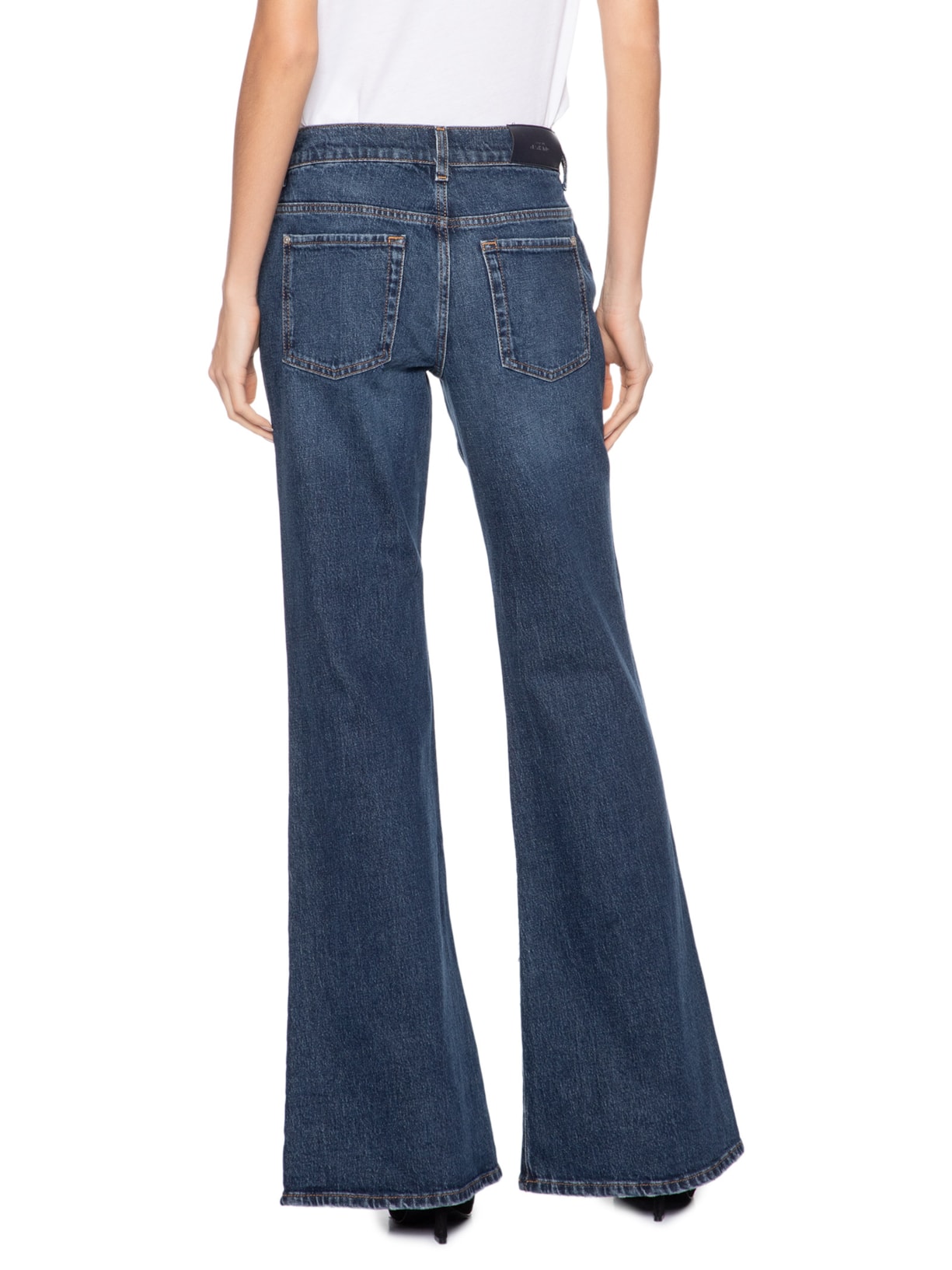 Calça Feminina Jeans Spencer Flare Radar Azul 7 For All Mankind