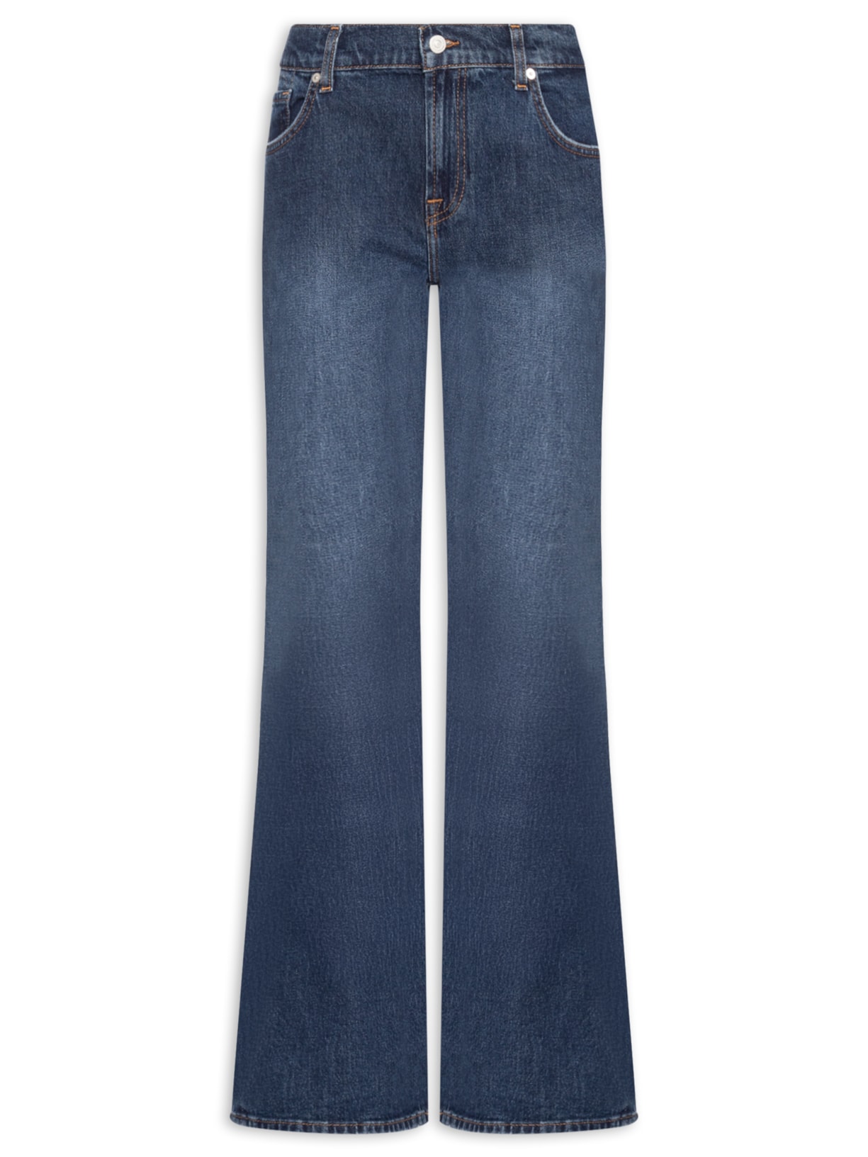 Calça Feminina Jeans Spencer Flare Radar Azul 7 For All Mankind