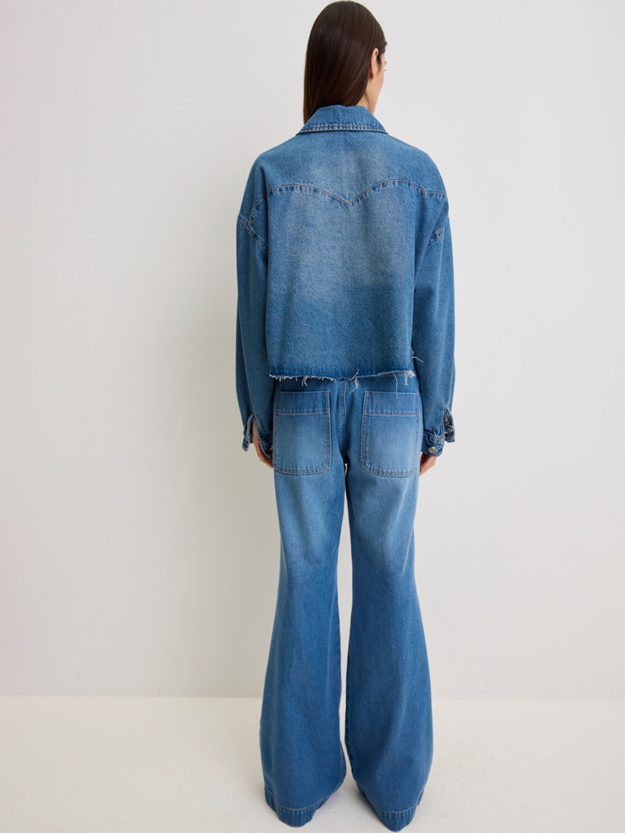 Calça Feminina Jeans Spot Flare I26 Azul Mixed