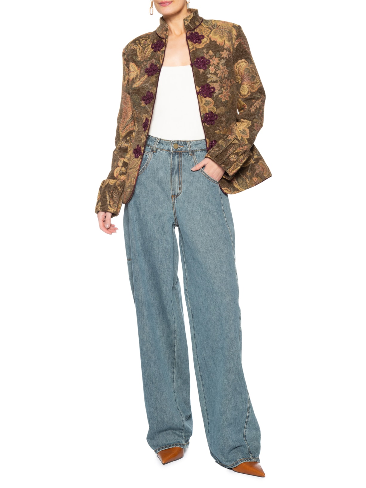 Calça Feminina Jeans Talon Azul Framed
