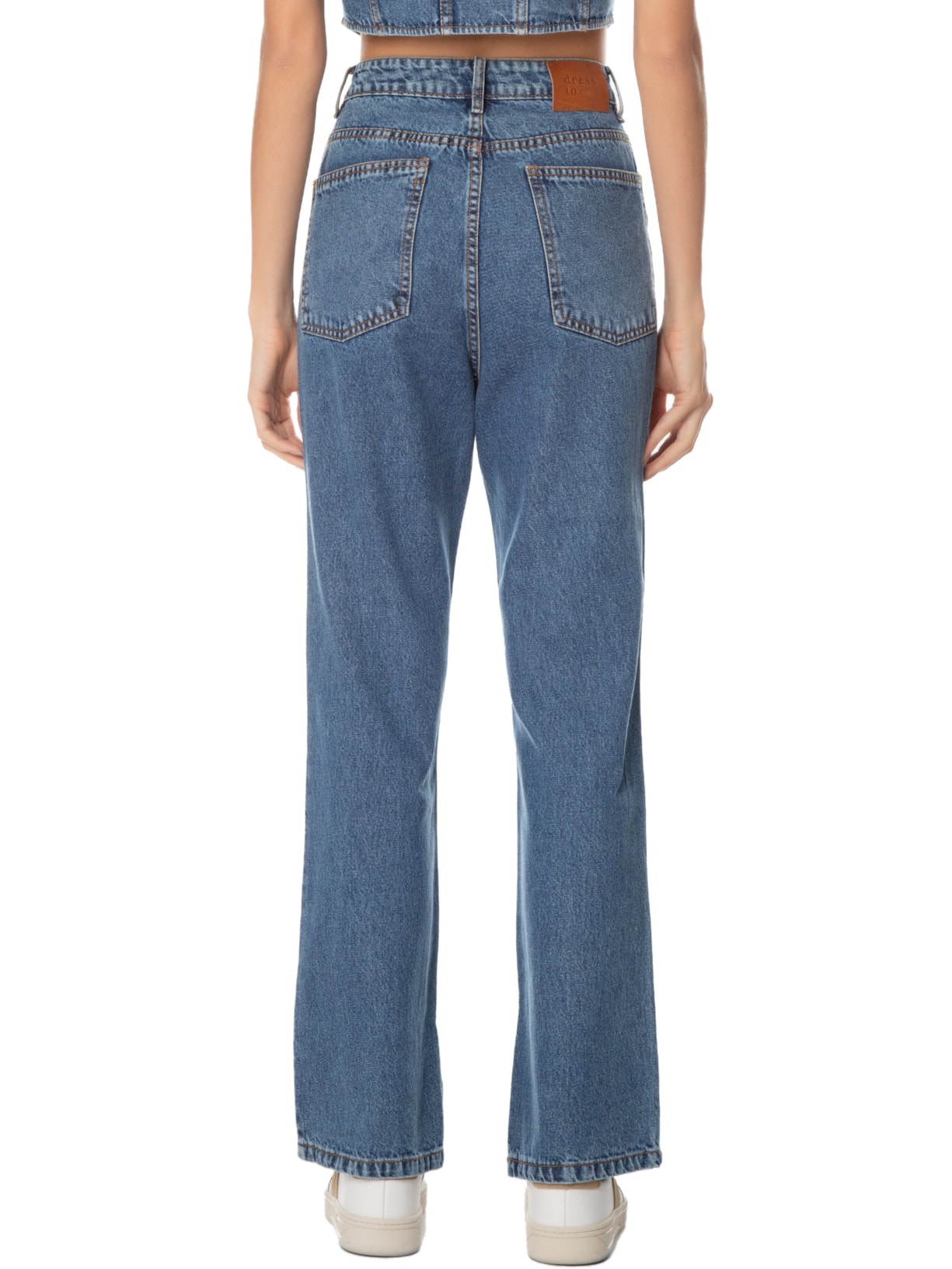 Calça Feminina Jeans Vintage Azul Dress To