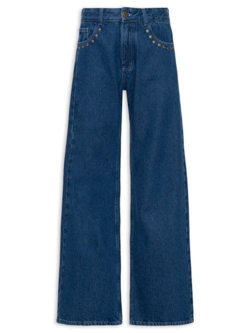 Calça Feminina Jeans Vintage - Azul
