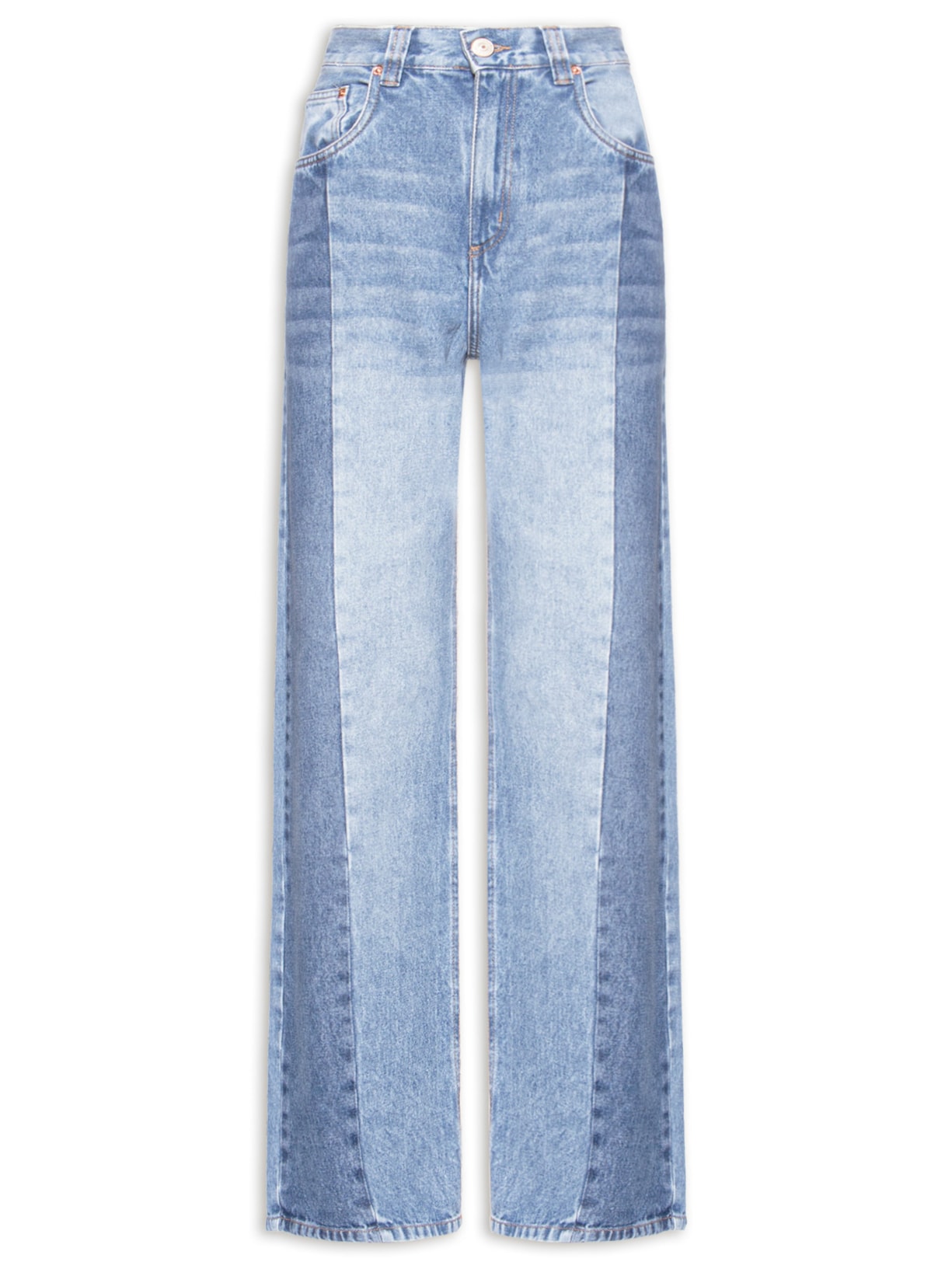 Calça Feminina Jeans Wide Leg - Azul