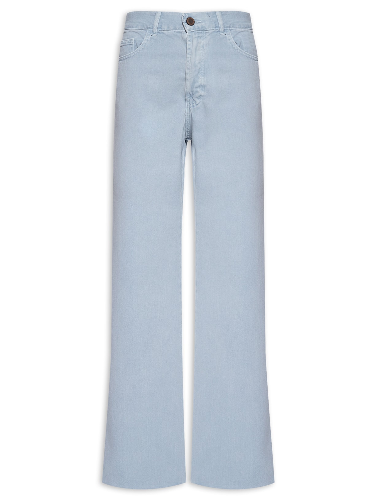 Calça Feminina Jeans Wide Leg Color - Azul
