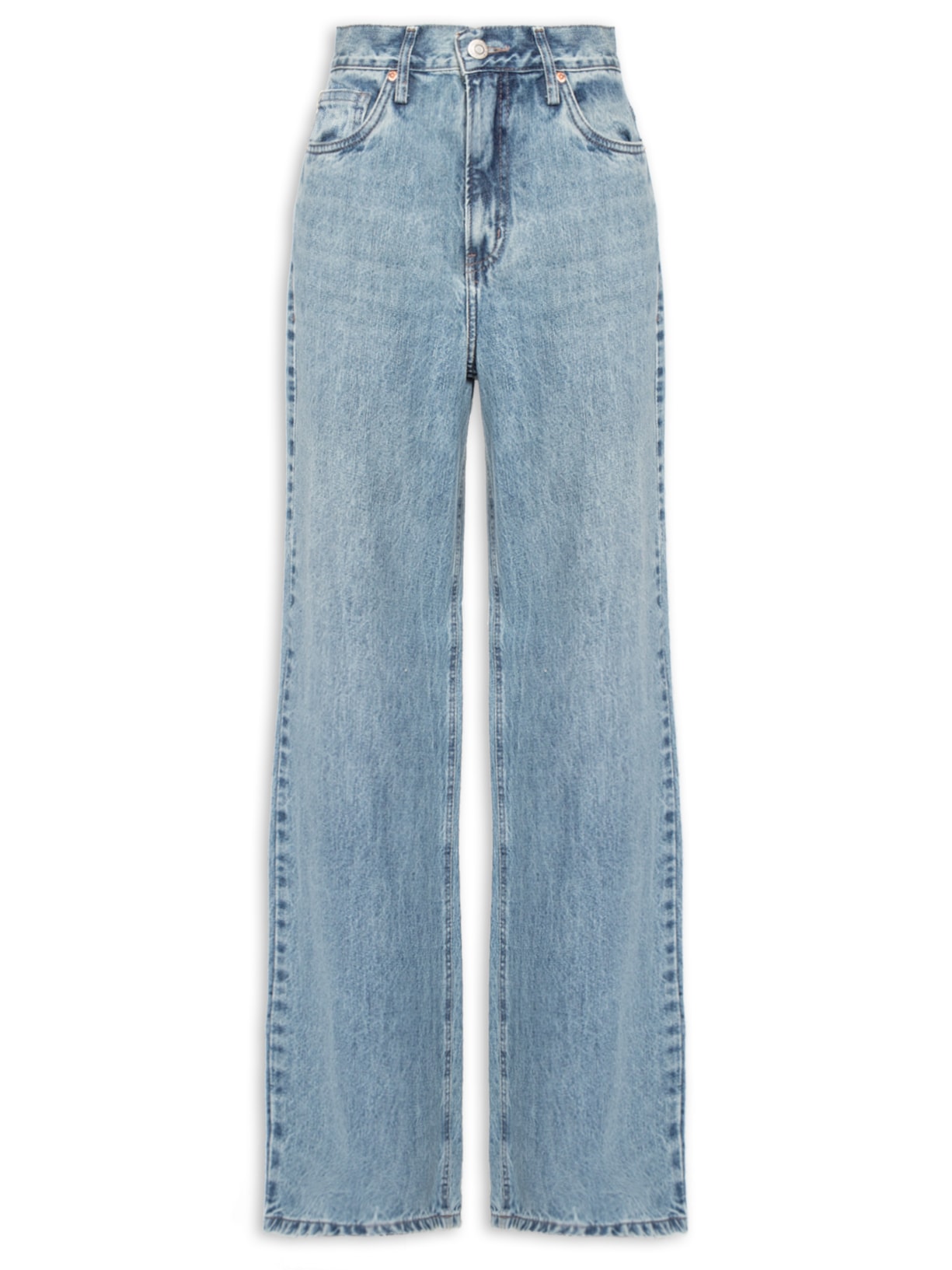 Calça Feminina Jeans Wide Leg Copenhague New B Azul Animale Jeans