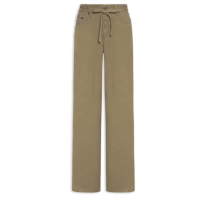 Calça Feminina Jeans XL Straight - Marrom