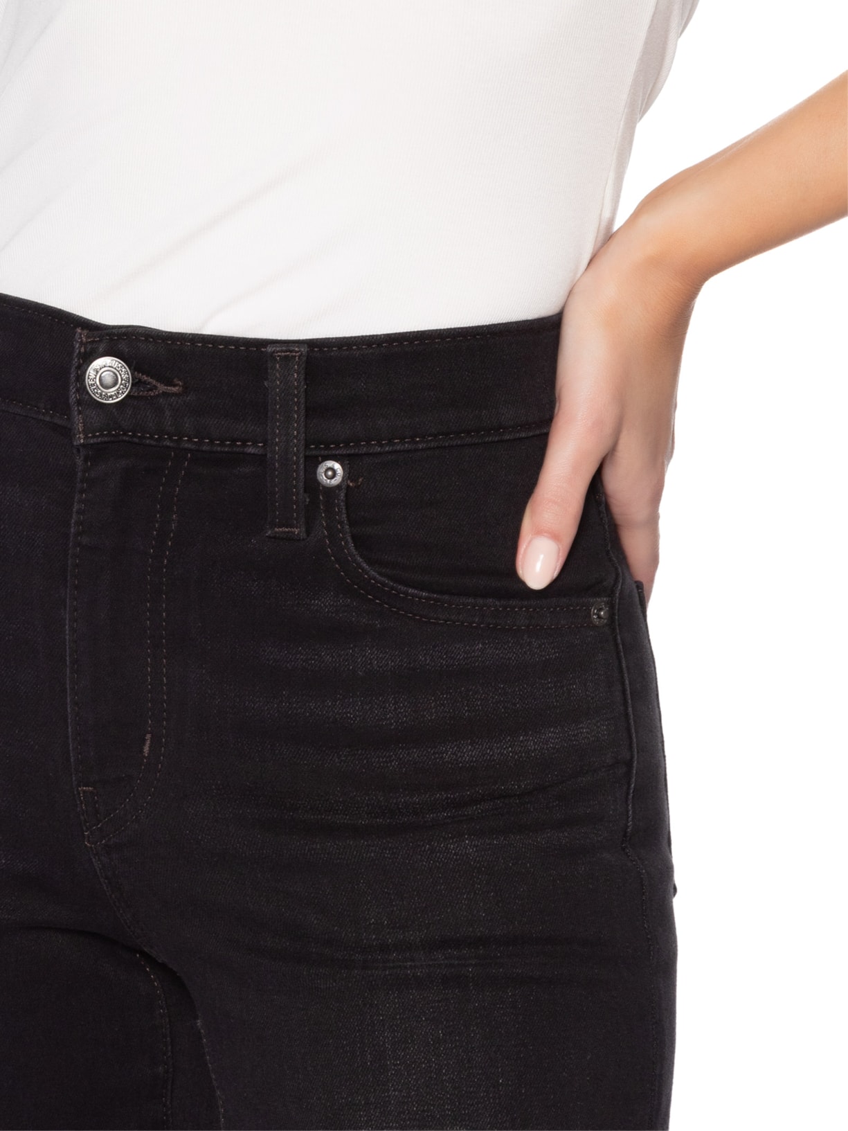 Calça Feminina Jeans ® 723 High Rise Straight Preto Levi's