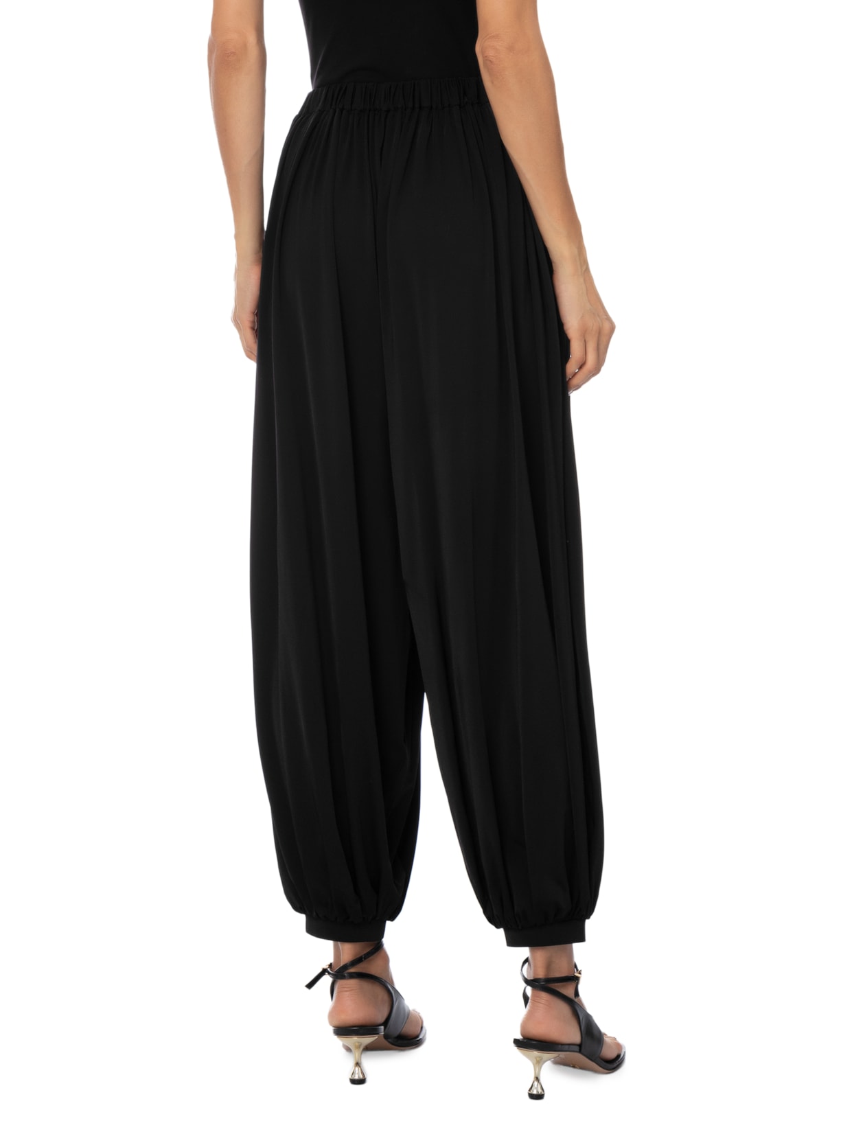 Calça Feminina Jersey Baloon Preto Andrea Marques