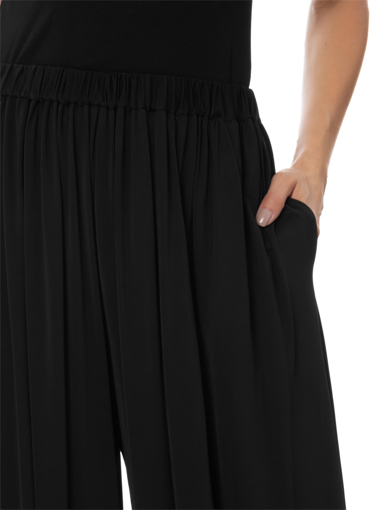 Calça Feminina Jersey Baloon Preto Andrea Marques