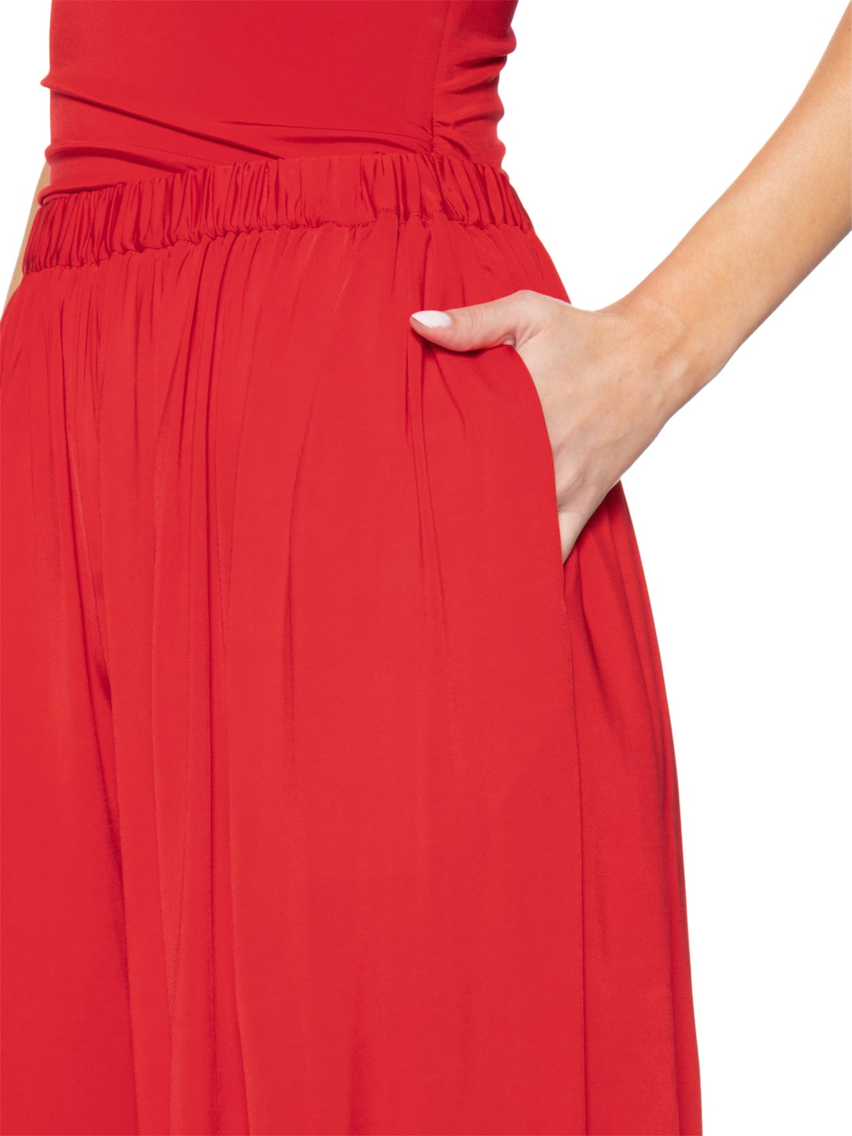 Calça Feminina Jersey Baloon Vermelho Andrea Marques