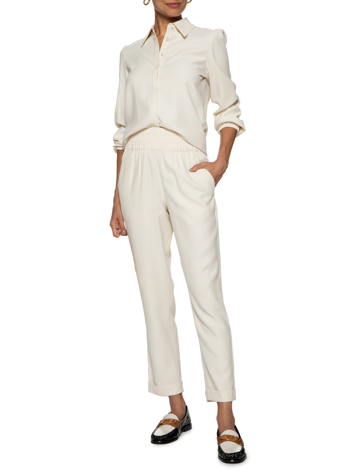 Calça Feminina Joana II Off White Le Lis