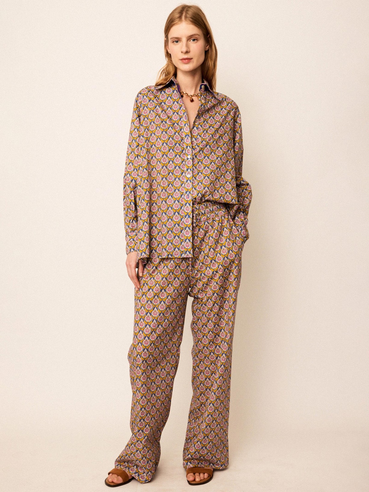 Calça Feminina Jodhpur Azul Mixed