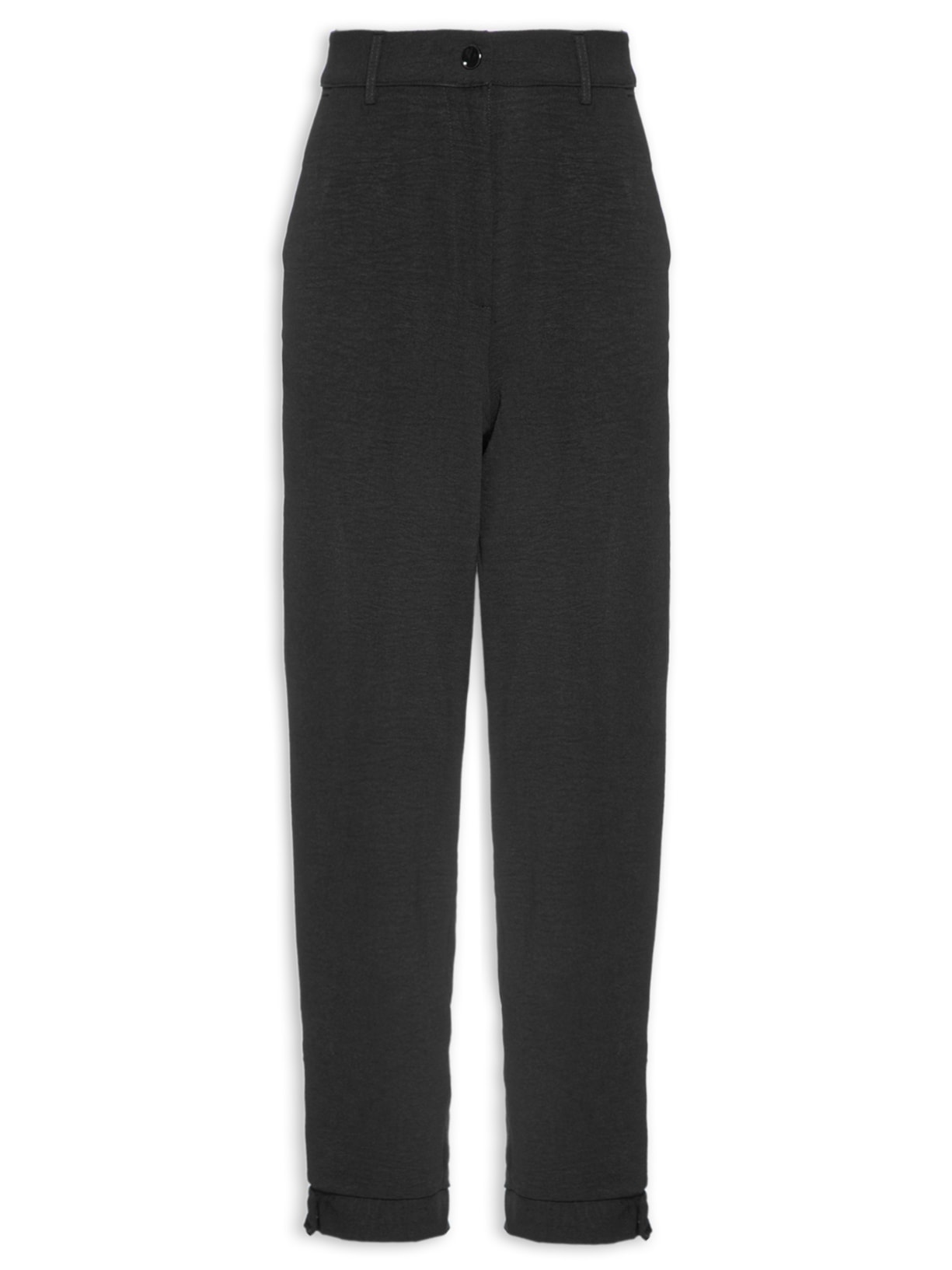 Calça Feminina Jogger Botão - Preto