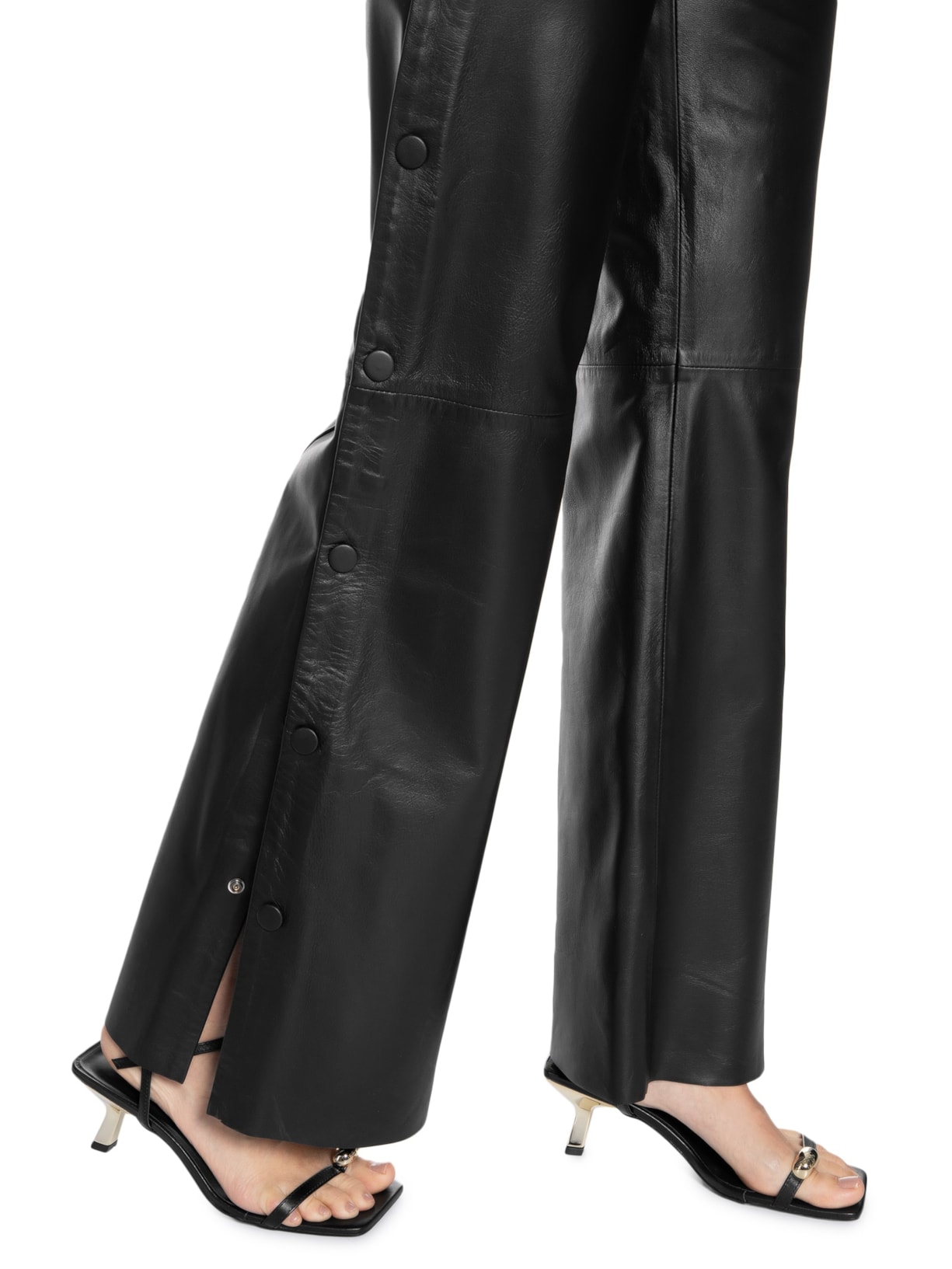 Calça Feminina Jolene Couro Preto Le Lis