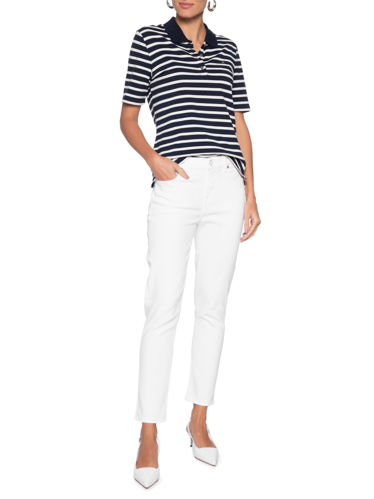 Calça Feminina Josefina Soleil Branco 7 For All Mankind