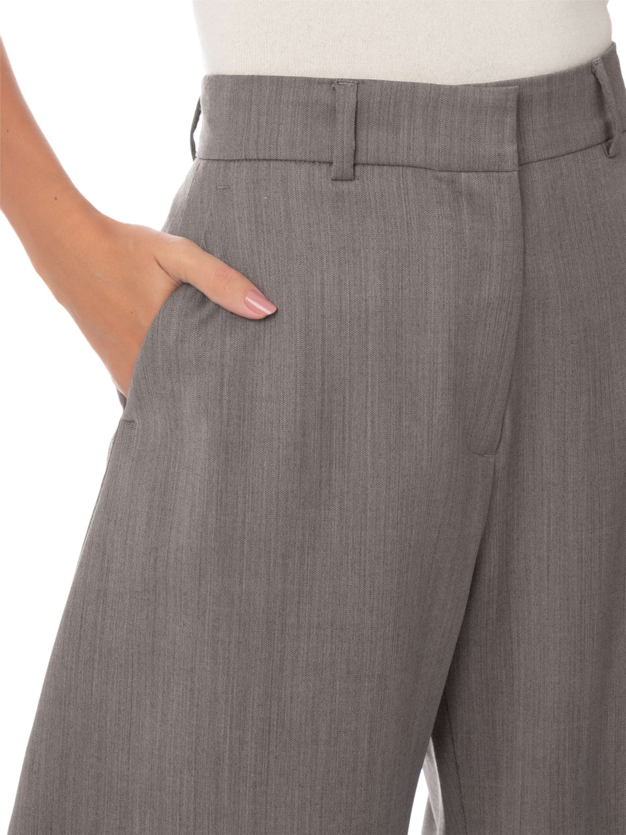 Calça Feminina Lã Marcy Marrom Andrea Bogosian