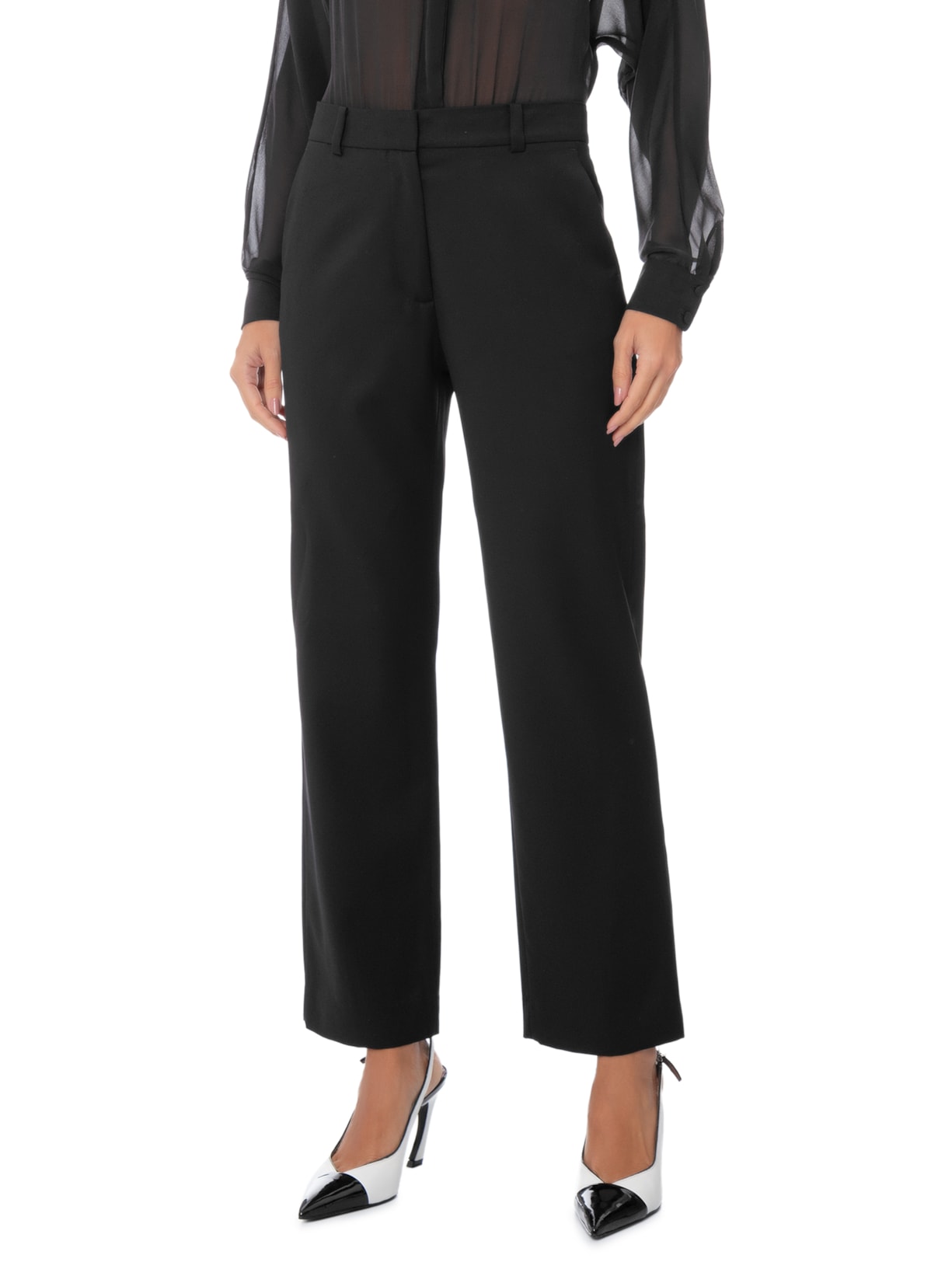 Calça Feminina Lã Marty Preto Andrea Bogosian