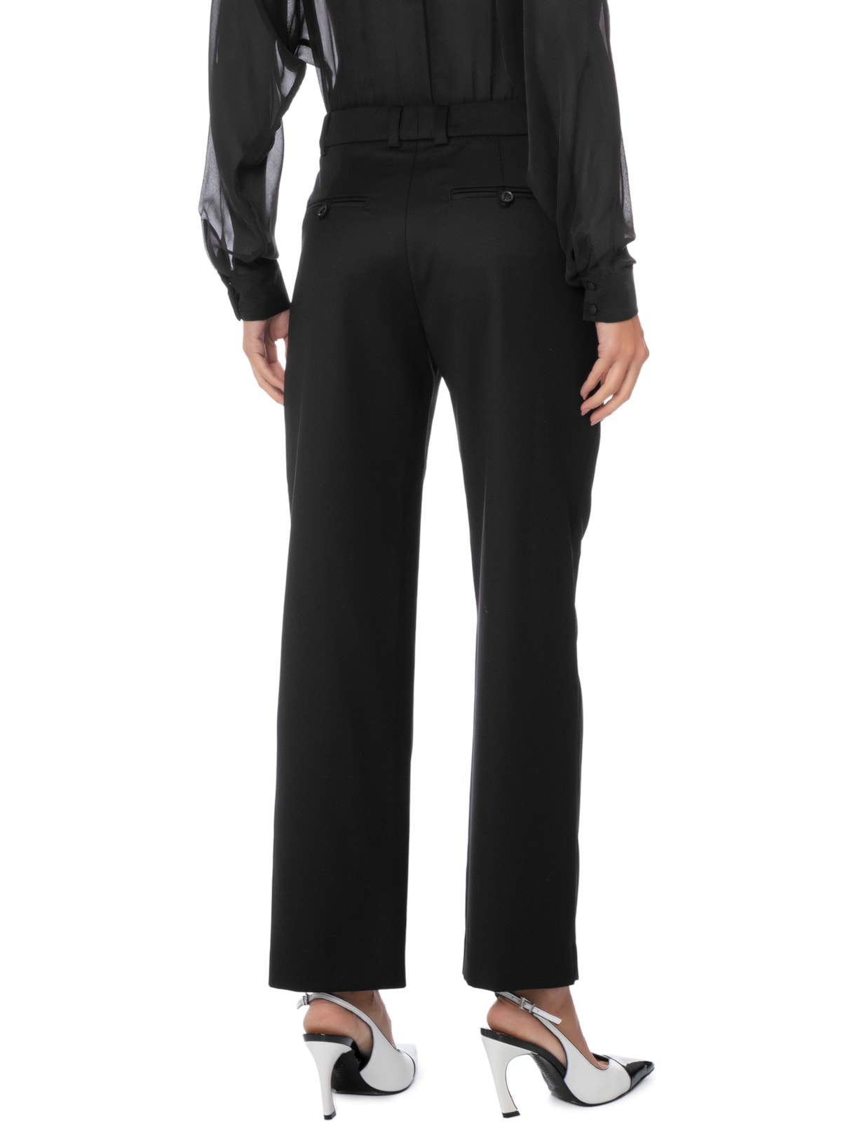 Calça Feminina Lã Marty Preto Andrea Bogosian