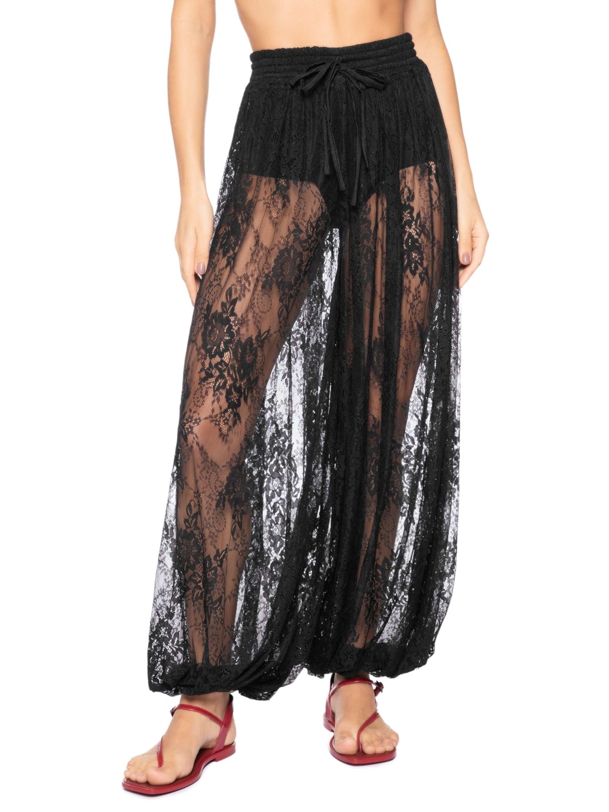 Calça Feminina Lace Balloon Preto Shop2gether + Teswim