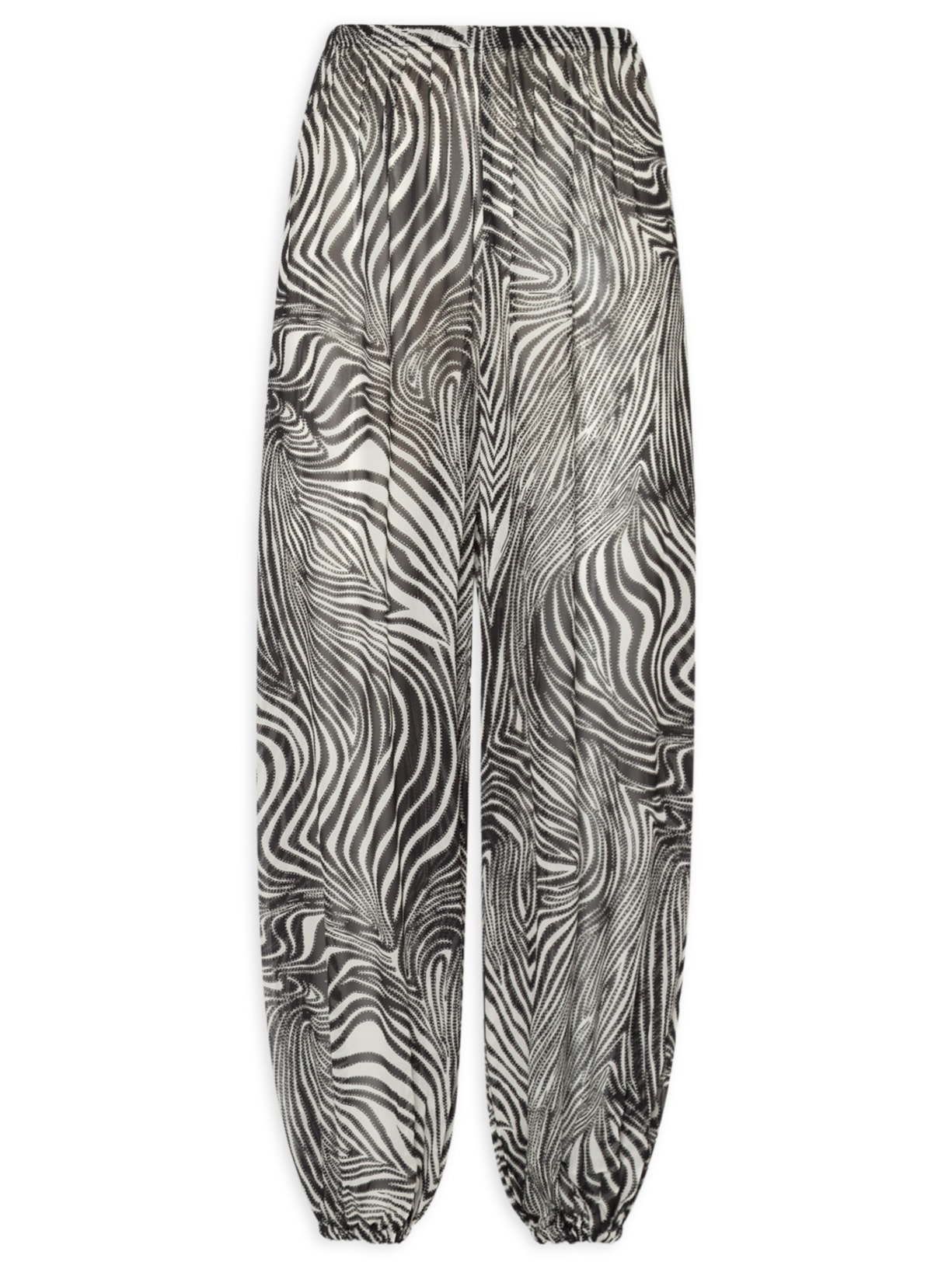 Calça Feminina Laiane Animal Print Zebra Preto August Swim