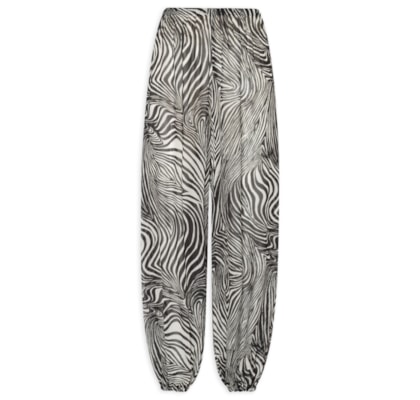 Calça Feminina Laiane Animal Print Zebra - Preto