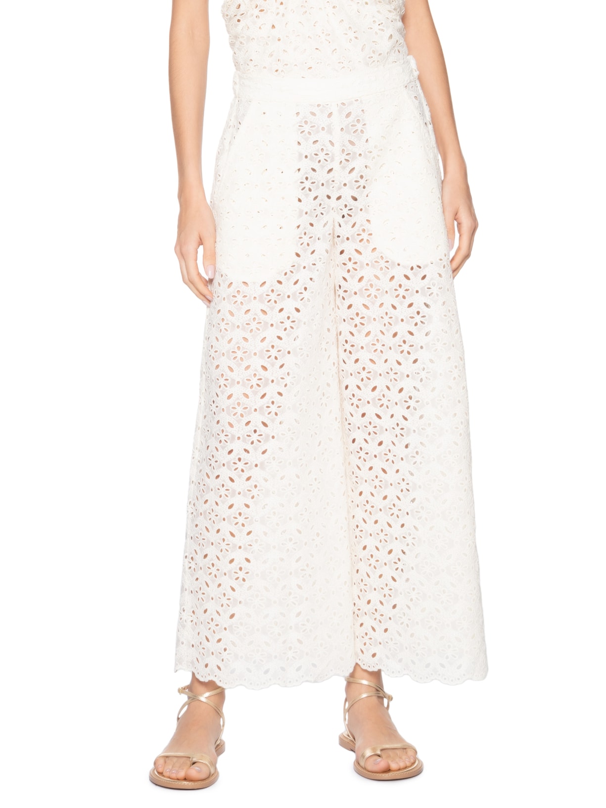 Calça Feminina Laise Branco Lenny Niemeyer