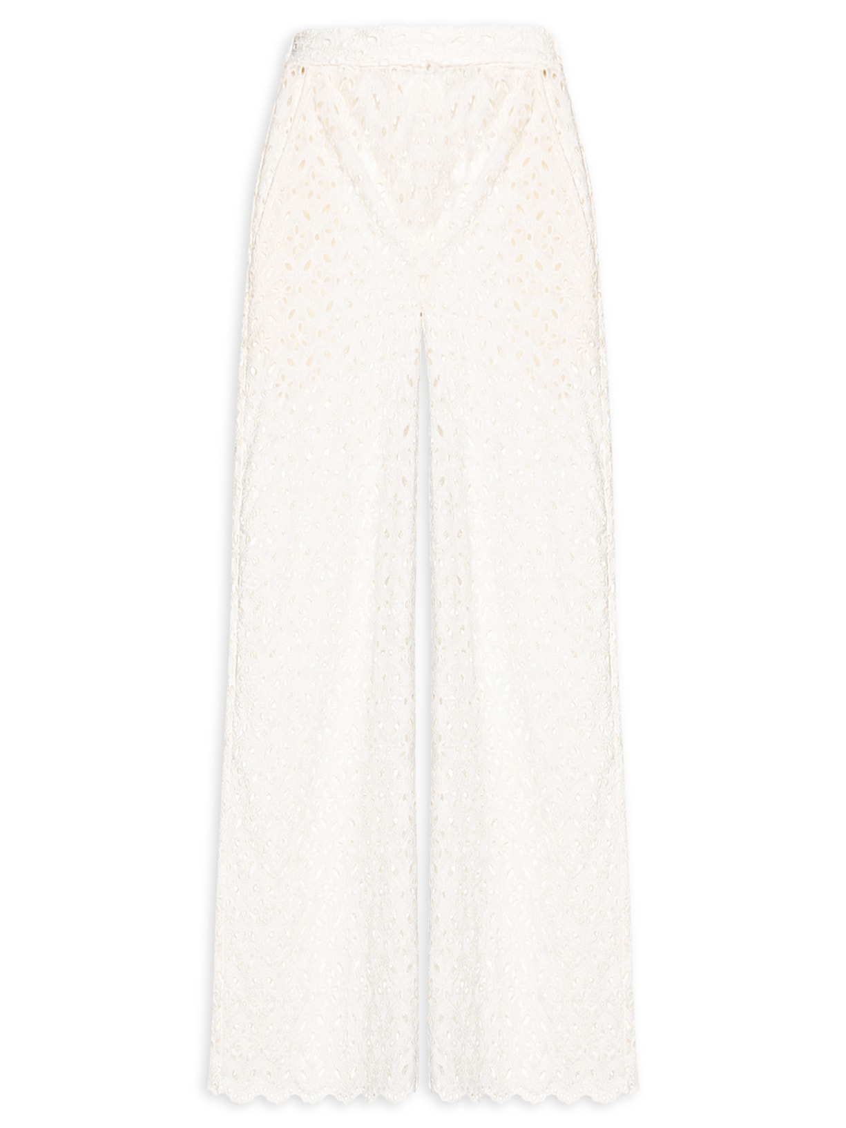 Calça Feminina Laise Branco Lenny Niemeyer