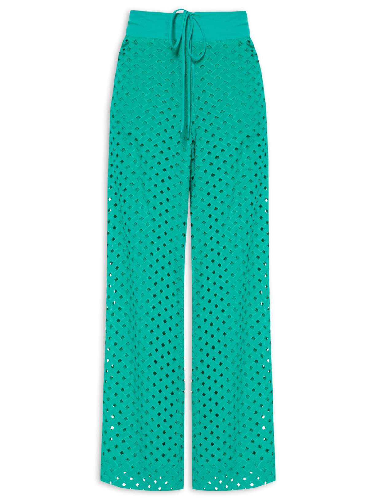 Calça Feminina Laise Cadarço Cintura - Verde