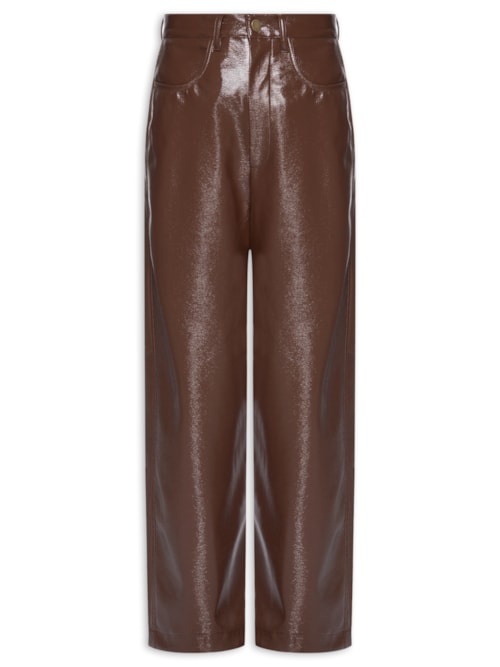 Calça Feminina Latex Wood - Marrom