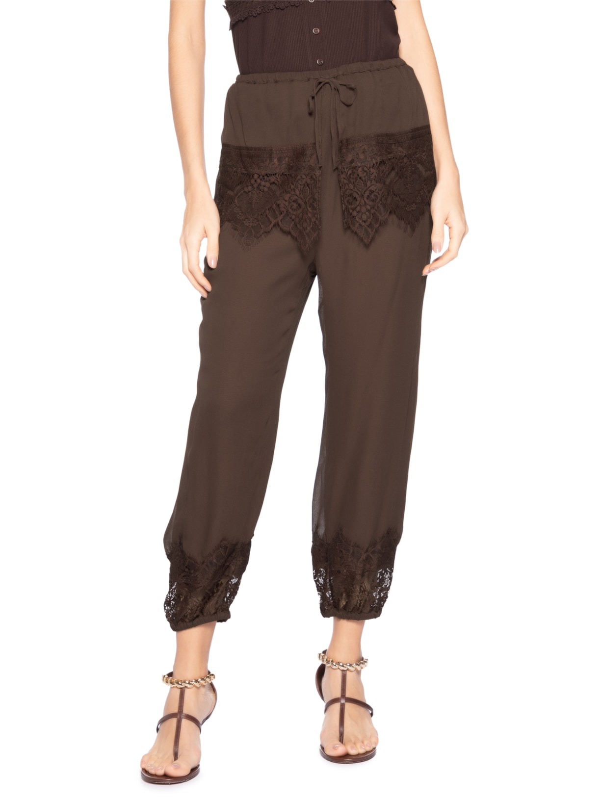 Calça Feminina Laura – Marrom Iorane