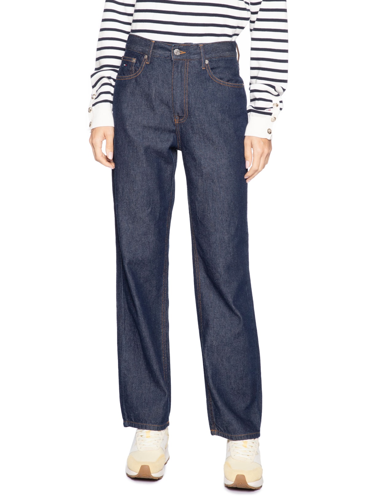 Calça Feminina Layla HR Slim Str DI4156 Azul Tommy Jeans