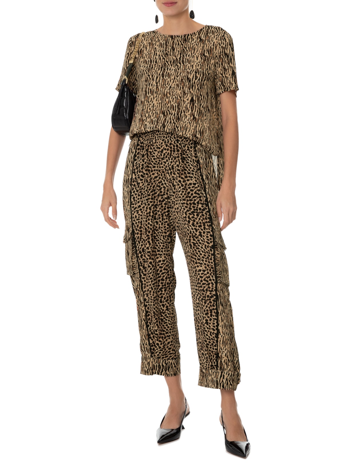 Calça Feminina Leandra Animal Print Le Lis