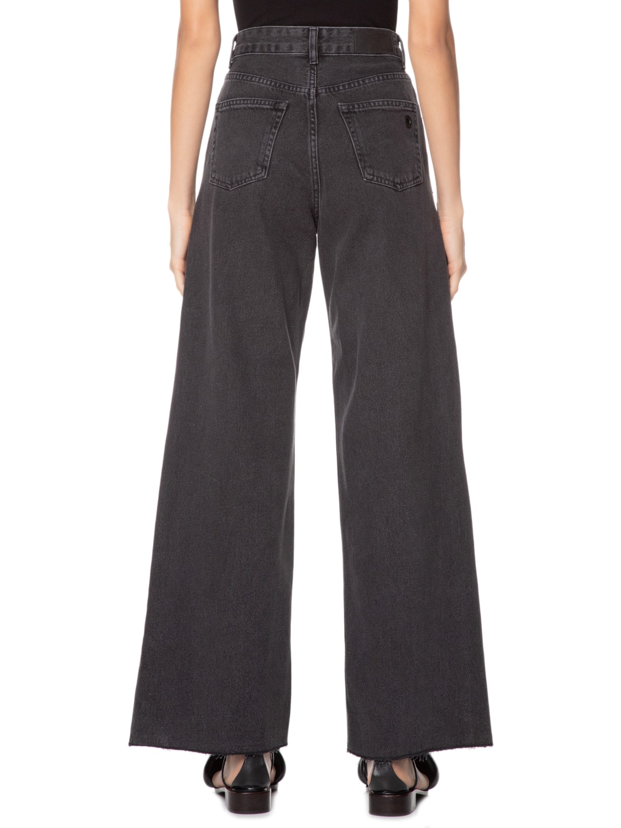 Calça Feminina Leblon Washed Preto Osklen