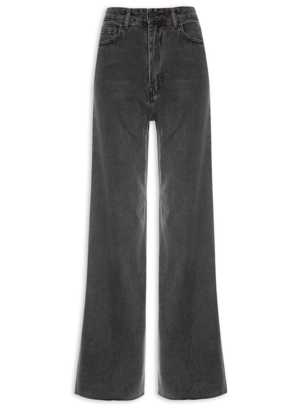 Calça Feminina Leblon Washed Preto Osklen