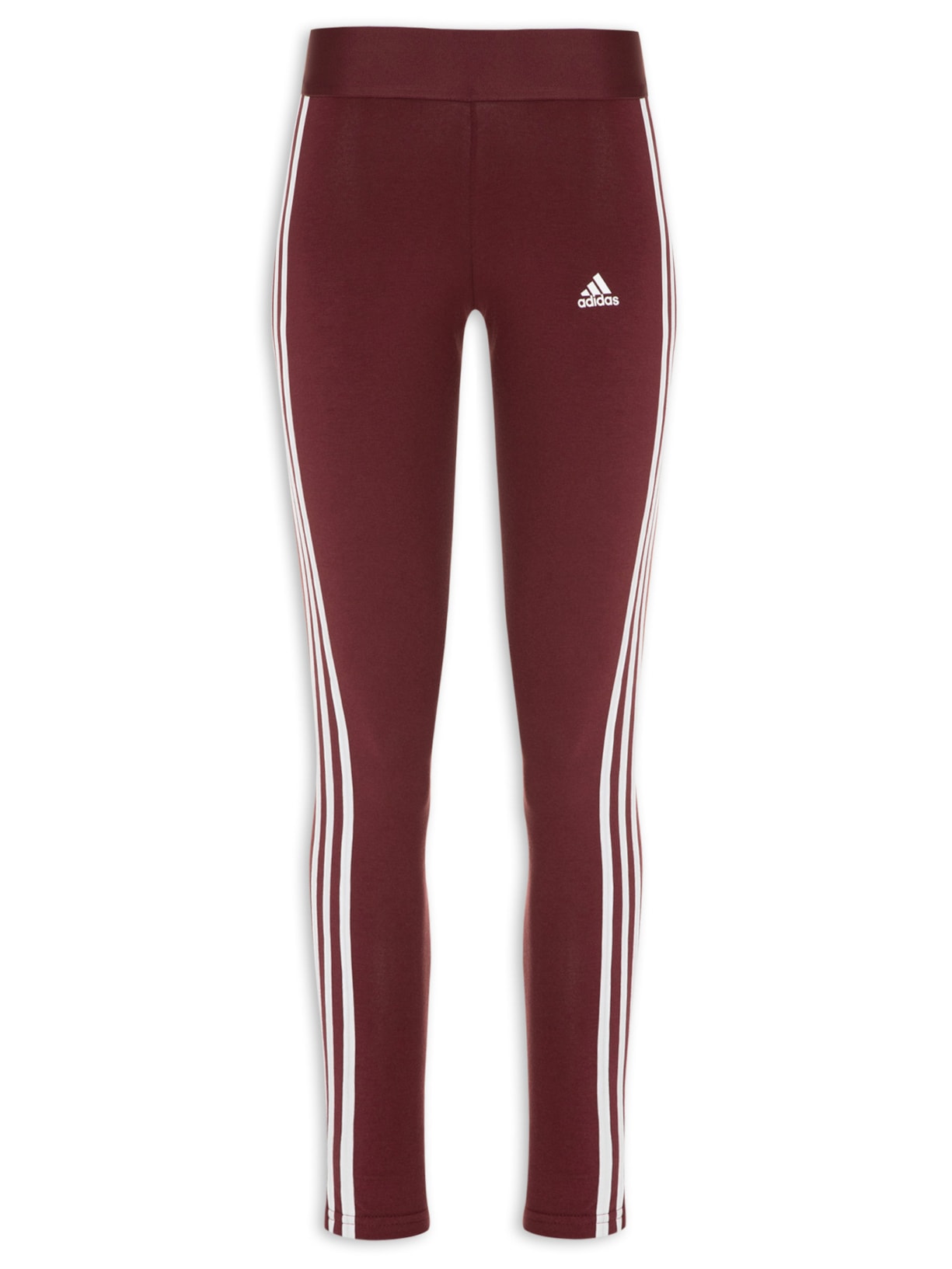 Calça Feminina Legging 3 Stripes - Vermelho