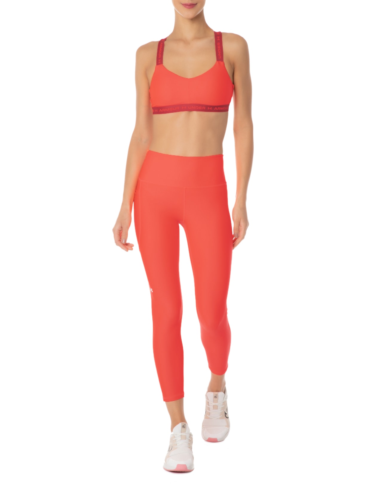 Calça Feminina Legging 7/8 Hg Hi Rise Laranja Under Armour