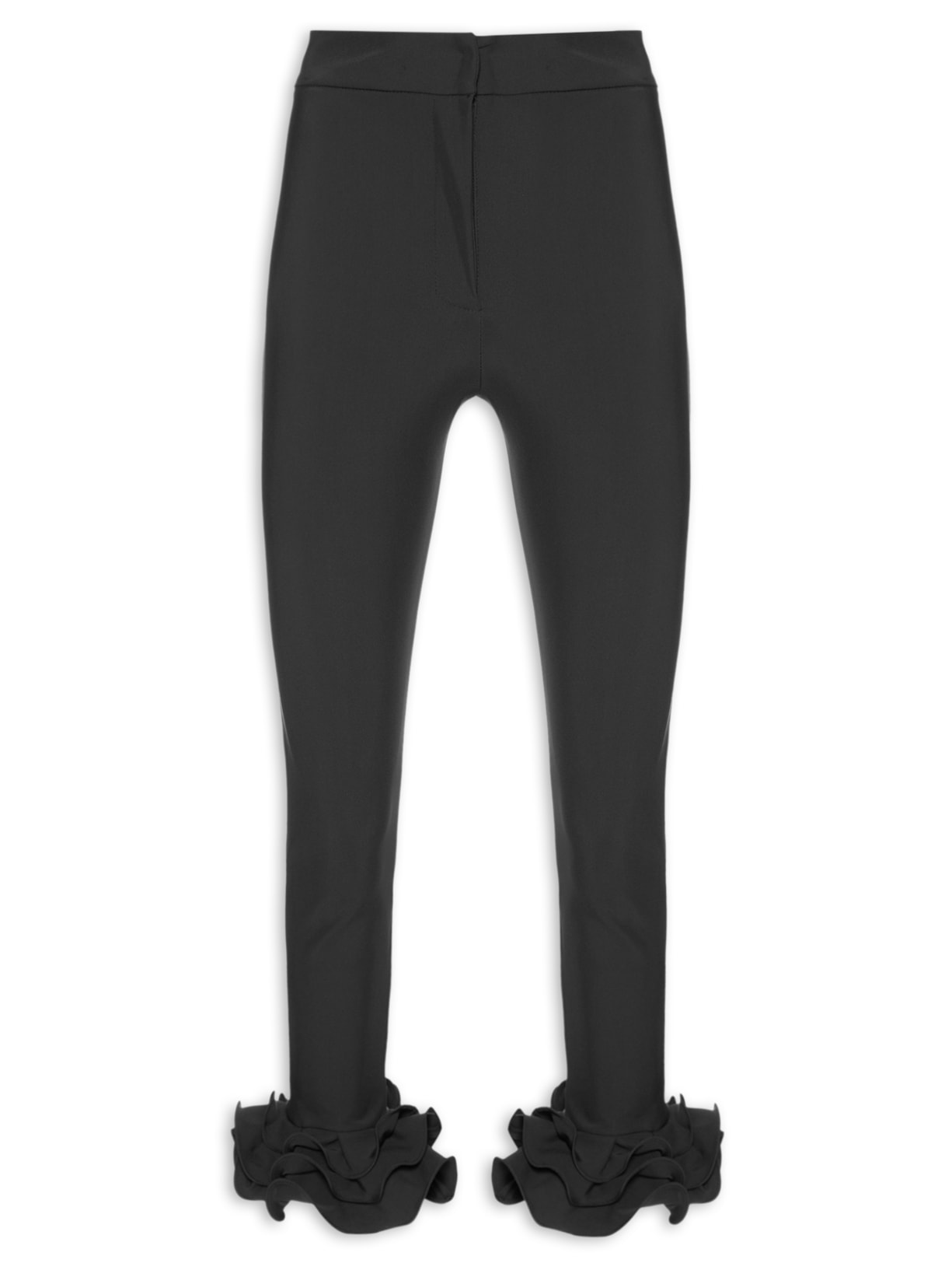 Calça Feminina Legging Babado - Preto