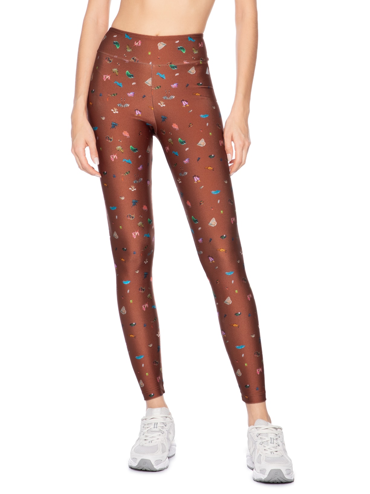 Calça Feminina Legging Basic Estampado Bugs Marrom Lauf